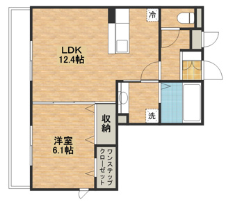 【間取り】 | クレストコートA