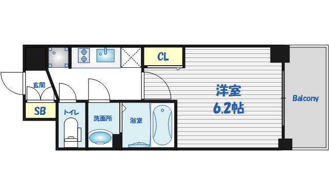 【間取り】 | グランカリテ九条南