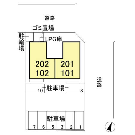 TOCO　maisonの区画図