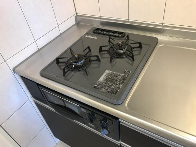 花水木Ⅱのキッチン|2口ガスコンロ