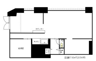 【間取り】 | ダイアパレス神戸水木通１階貸店舗