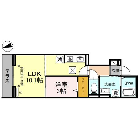 D-RESIDENCE仙波町の間取り