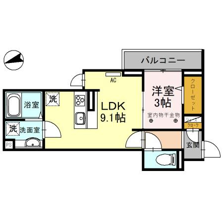 D-RESIDENCE仙波町の間取り
