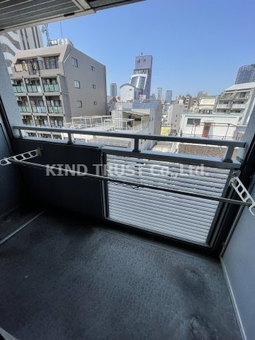 エイペックス天神橋Iのバルコニー|広々としたバルコニーです