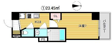 【間取り】 | グランパシフィック今里駅前
