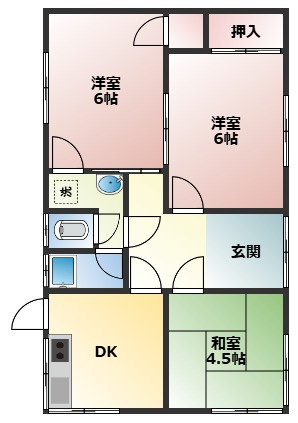 【間取り】 | 日浅住宅（平屋）