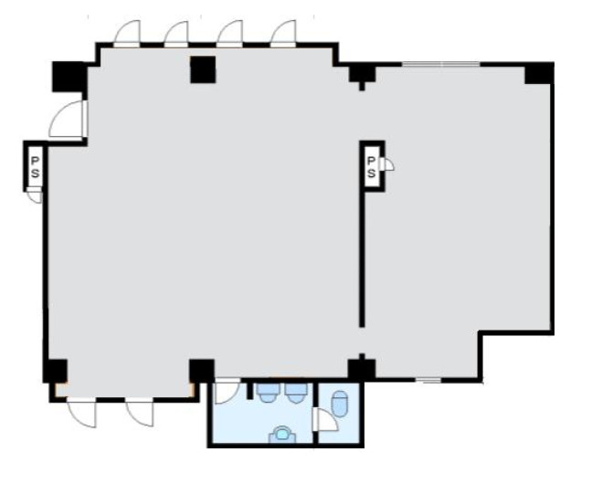 湖南市吉永の事務所の間取り