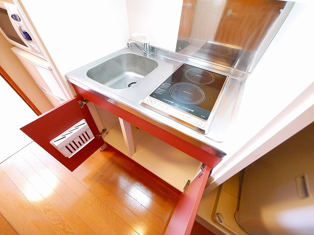 レオパレスグッドウエストのキッチン|キッチンでお料理をお楽しみください