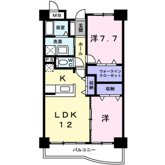 【間取り】 | ラフレシールＡ | 間取図