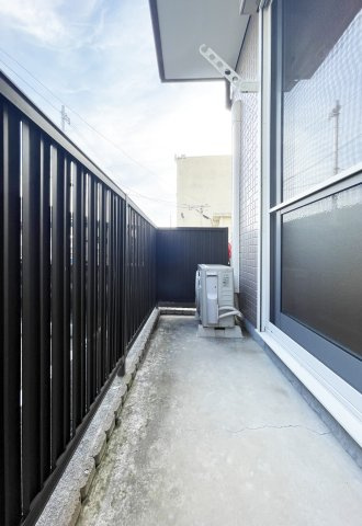 ヒカリハイツ　Aのバルコニー