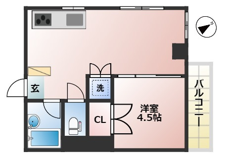 メゾン三晴の間取り