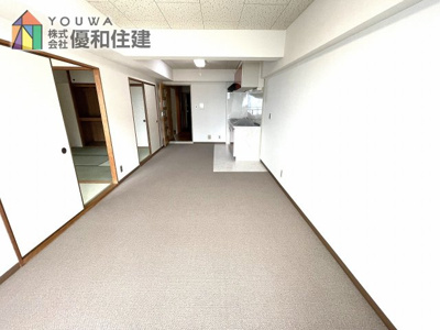 【居間・リビング】 | 明石アーバンライフ | 令和３年８月時点の写真(賃貸前)