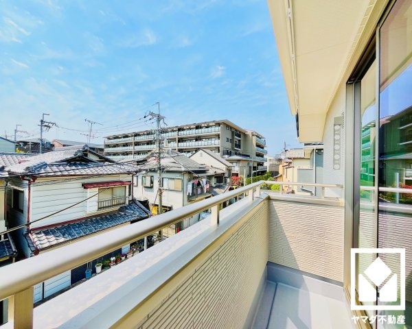 伏見区深草願成町　1号棟のバルコニー