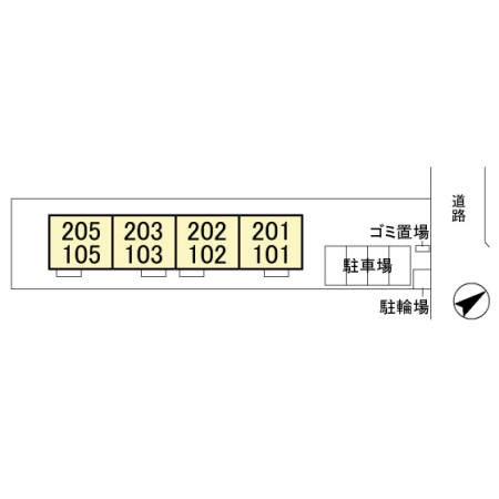 プラシード カーサⅠの区画図