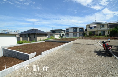 【前面道路含む現地写真】 | 海老名市大谷北３丁目　売地　全２区画　【仲介手数料無料】