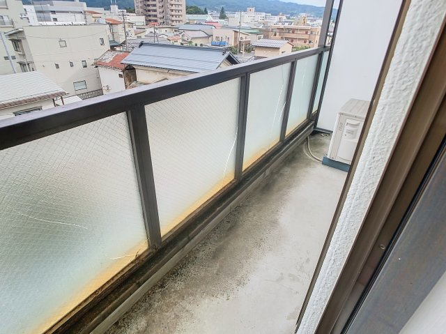 花笠マンションのバルコニー