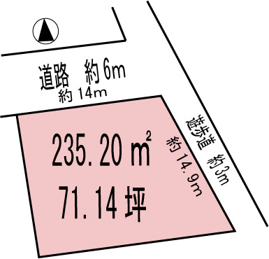 各務原市蘇原清住町４丁目の土地図