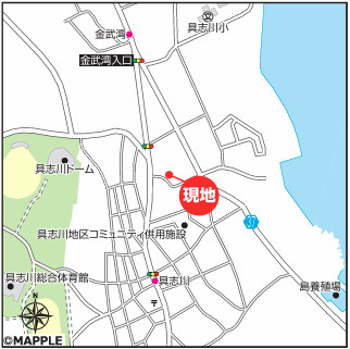 ハートフルタウンうるま市具志川Ⅱの地図