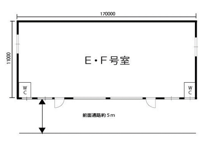 堺市中区毛穴町　貸倉庫315370の間取り