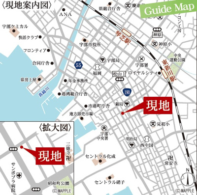 【地図】 | リーブルガーデン宇部市錦町（４号棟） | 案内図です。