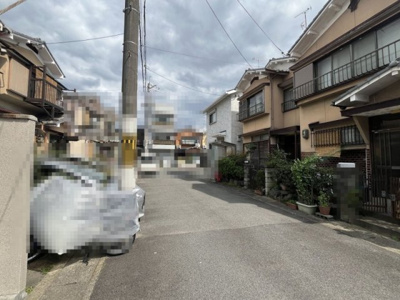 【前面道路含む現地写真】 | 嵯峨石ケ坪町　売土地（建築条件付）