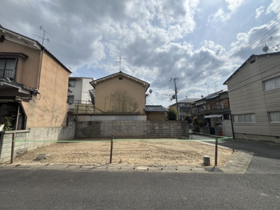 【前面道路含む現地写真】 | 嵯峨石ケ坪町　売土地（建築条件付）
