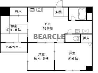 【間取り】 | ヴィエント北花山