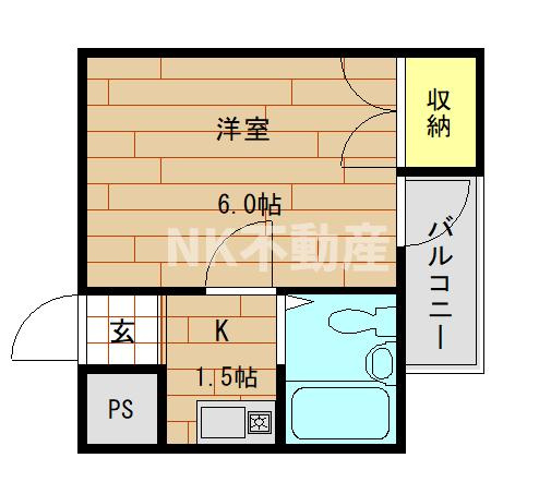 【間取り】 | エスタイル小阪(河内小阪賃貸） | 間取りです