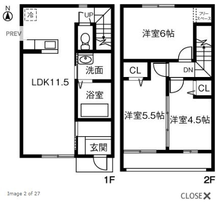 フェニックス麻の間取り