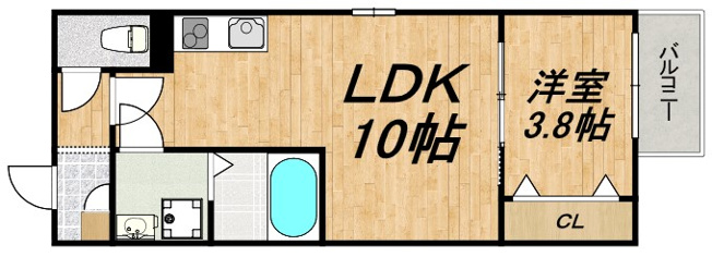 【間取り】 | LE COCON 岩倉Ⅲ