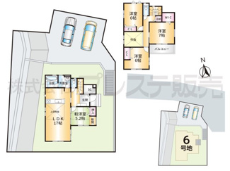 【間取り】 | 奈良市北登美ヶ丘６丁目の新築一戸建 全９区画 | ６号地間取図