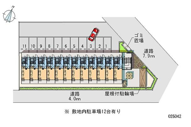 竹山弐番館の駐車場