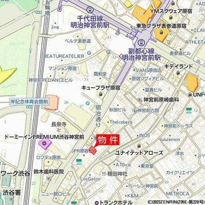 【地図】 | サンドー原宿ビル |  