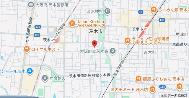 アミティコート茨木の地図