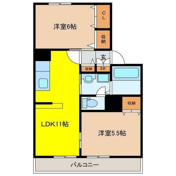 クレール御立の間取り