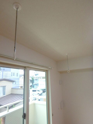 【設備】 | フェリシャス | 室内物干しです