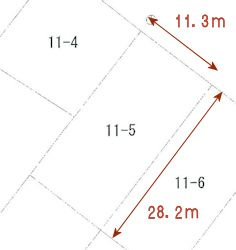 光市中央4丁目　売土地の土地図