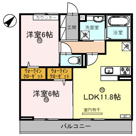 ラグリシーヌ青山の間取り
