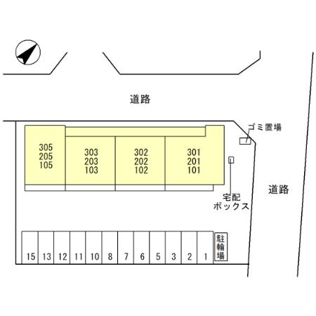 ラグリシーヌ青山の区画図