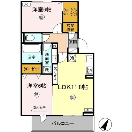 クリスタルパークテラスの間取り