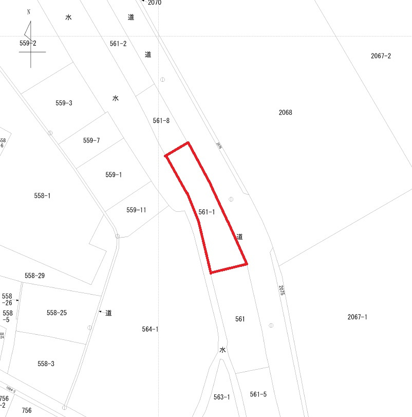 生江浜売倉庫駐車場の区画図