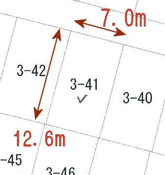 光井2丁目　売土地の土地図