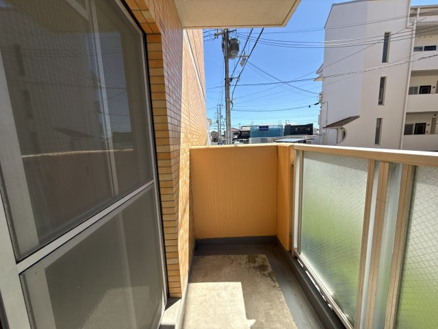東山ハイツのバルコニー