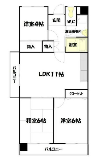 東山ハイツの間取り