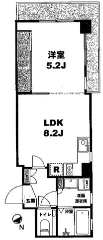 月村マンションNo.33の間取り