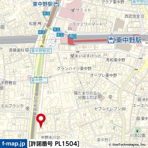 【地図】 | ジェイパーク東中野