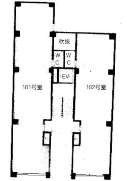 中野区弥生町２丁目の店舗事務所の間取り