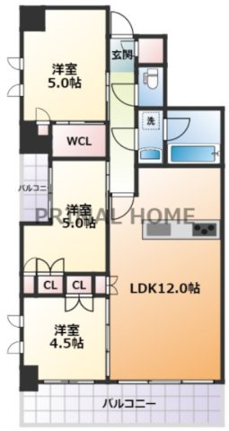 【間取り】 | ベルジェンド東神奈川