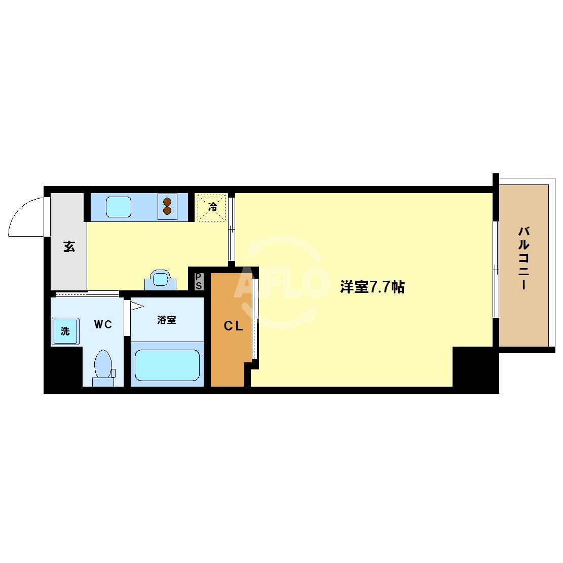 エグゼ西大阪の間取り|エグゼ西大阪　開放感のある間取り