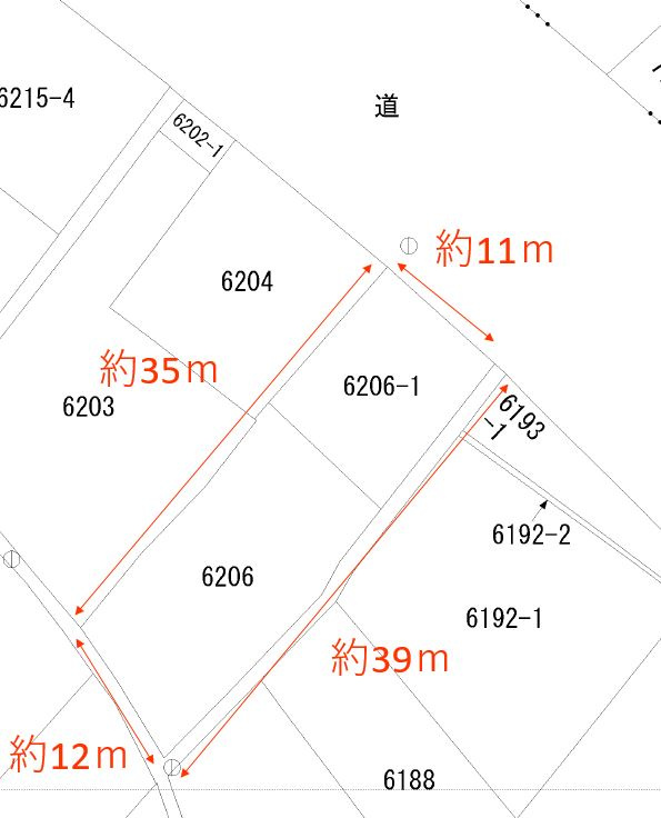 光市光井一丁目　売土地の土地図
